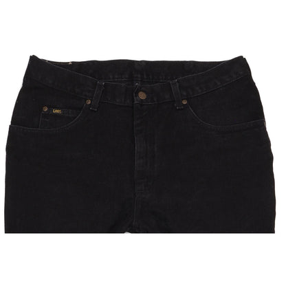 Lee Men Black Straight Regular Jeans W36 L34