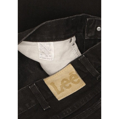 Lee Men Black Straight Regular Jeans W36 L34