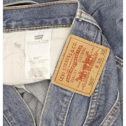 Levi's 505 Men Blue Straight Regular Jeans W32 L32