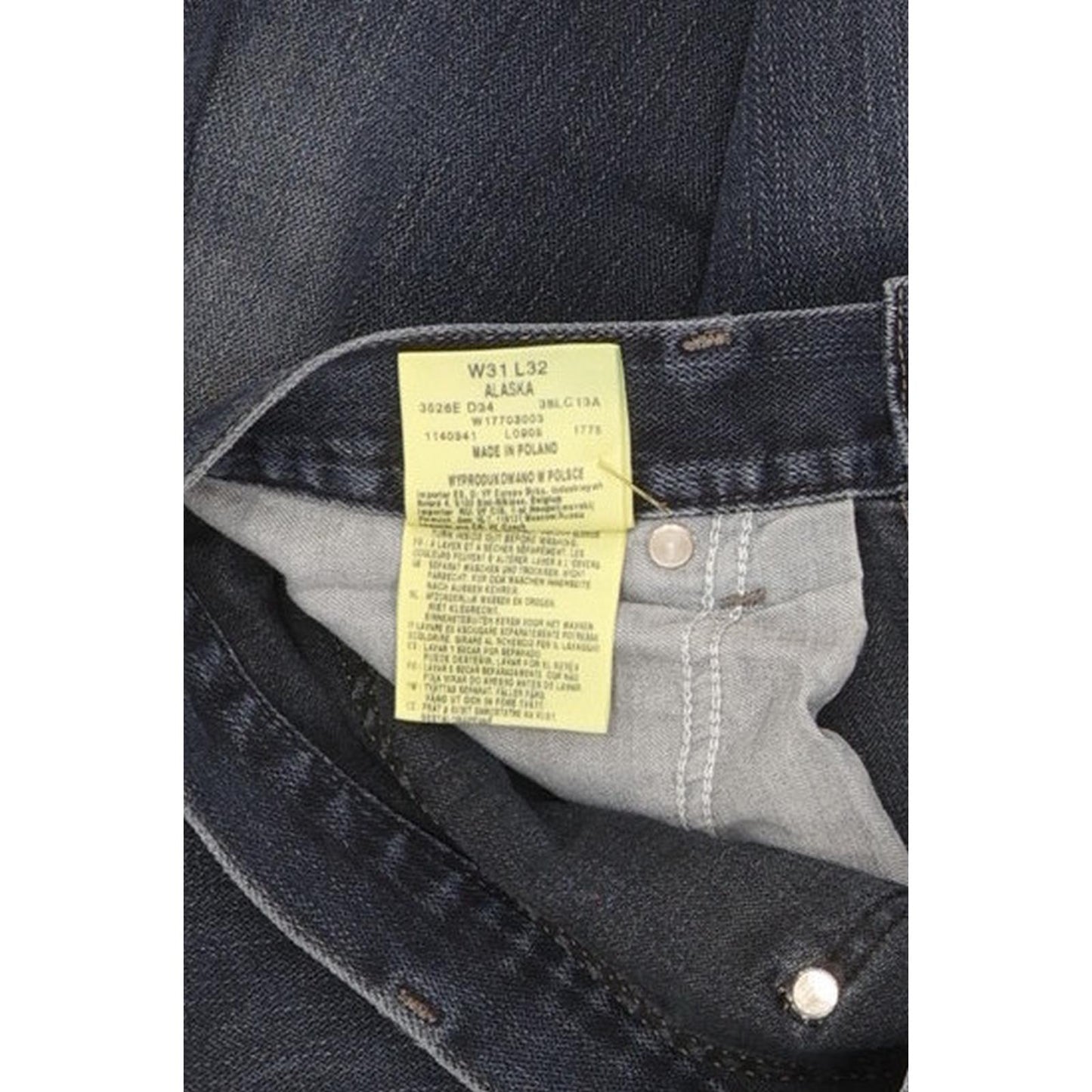 Wrangler Alaska Men Blue Straight Regular Jeans W31 L32