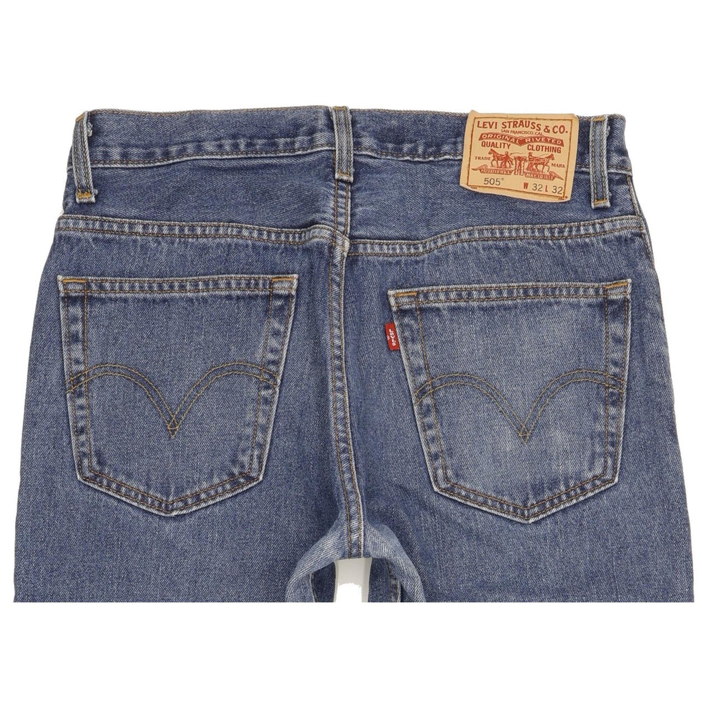 Levi's 505 Men Blue Straight Regular Jeans W32 L31