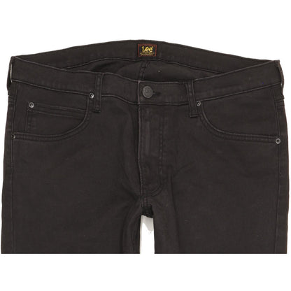 Lee Men Black Skinny Slim Stretch Jeans W34 L30