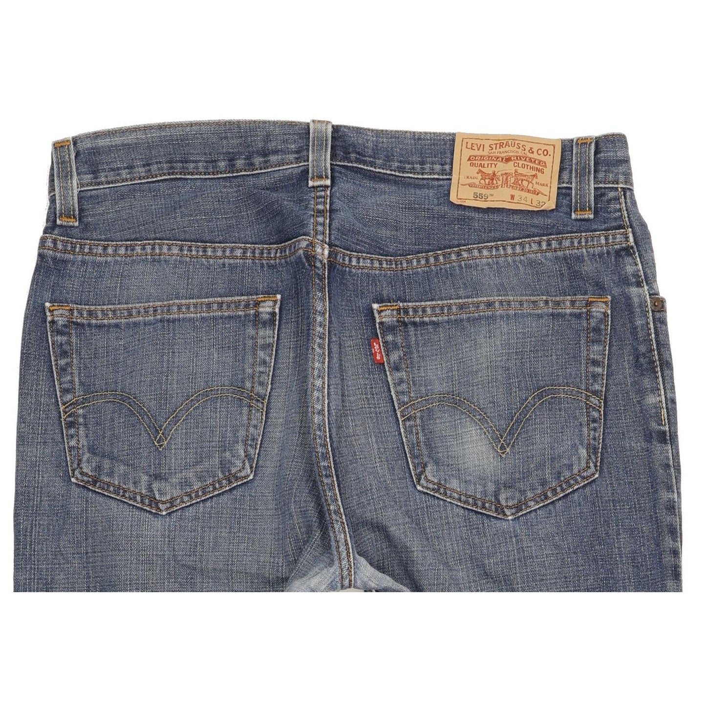 Levi's 559 Men Blue Straight Relaxed Jeans W34 L31