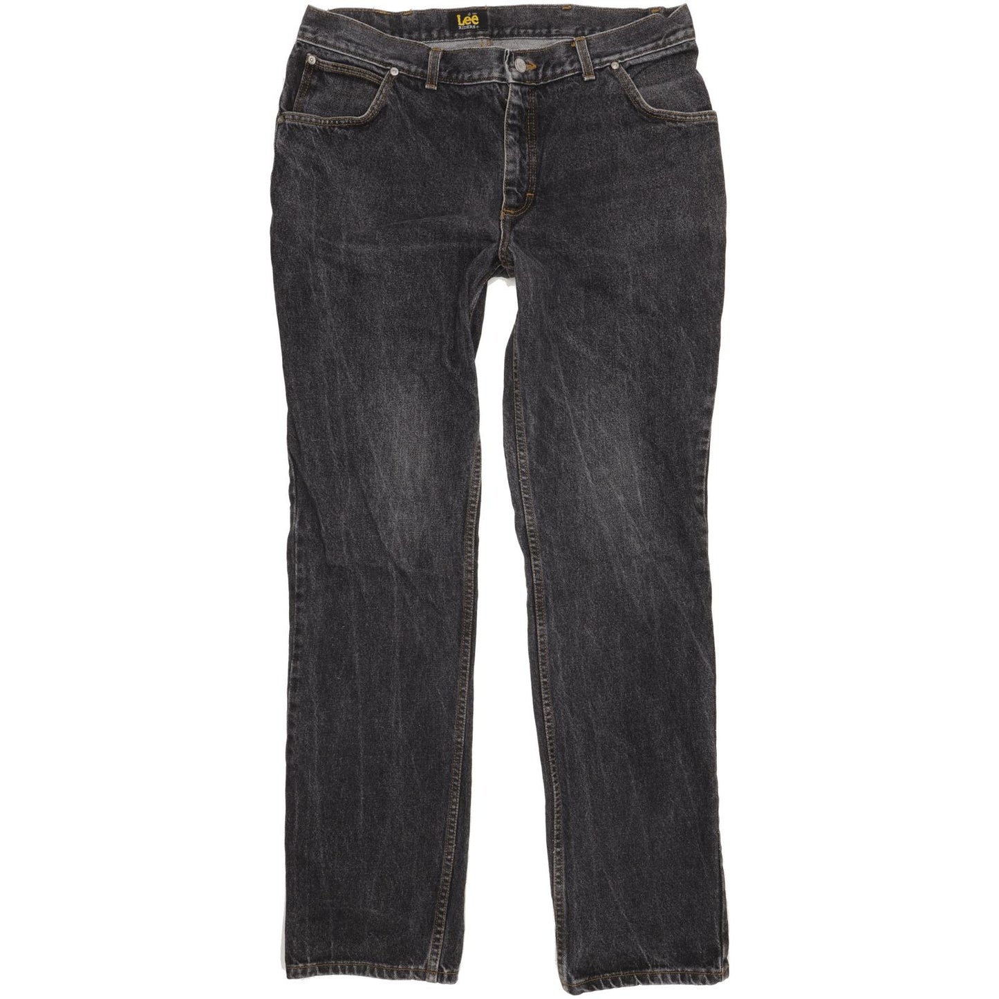 Lee Men Black Straight Regular Jeans W38 L34