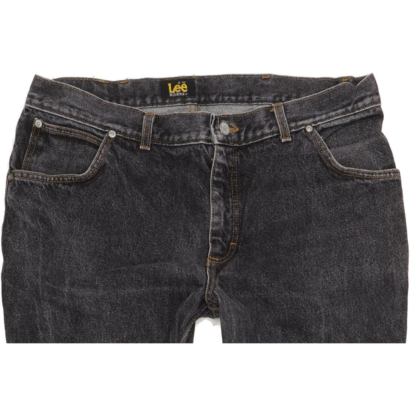 Lee Men Black Straight Regular Jeans W38 L34