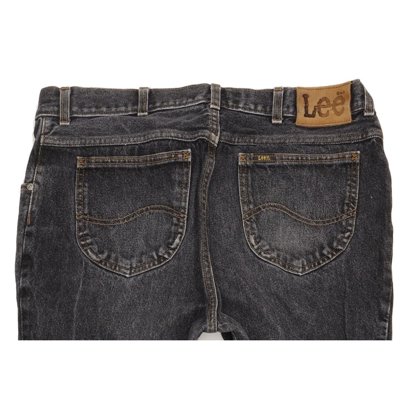 Lee Men Black Straight Regular Jeans W38 L34