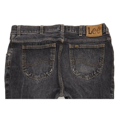 Lee Men Black Straight Regular Jeans W38 L34