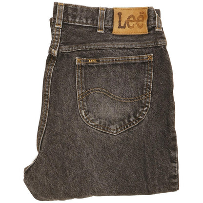 Lee Men Black Straight Regular Jeans W38 L34
