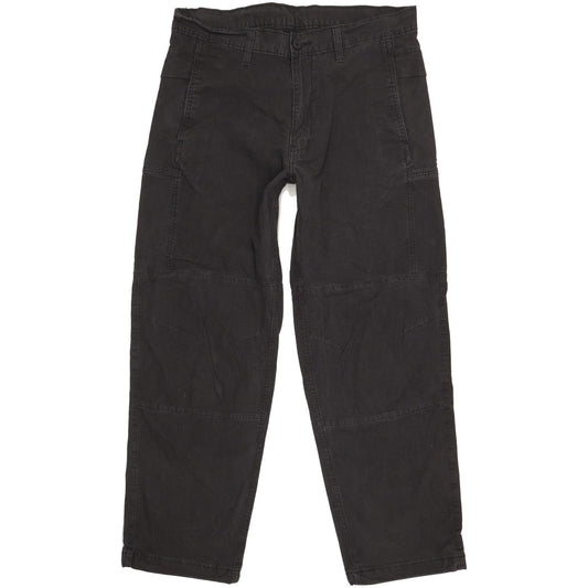 Levi's Men Black Tapered Regular Stretch Jeans W34 L29