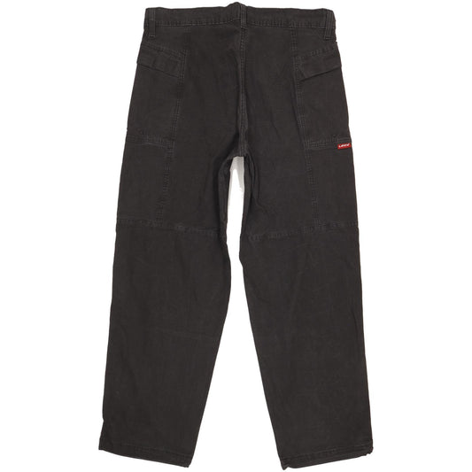 Levi's Men Black Tapered Regular Stretch Jeans W34 L29