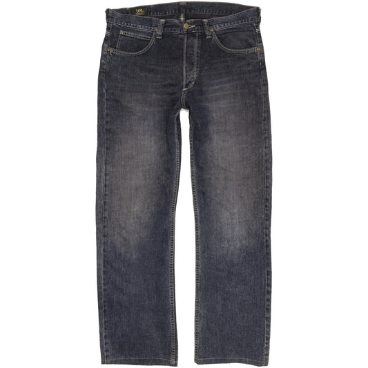 Lee Nash Men Blue Straight Regular Jeans W34 L32