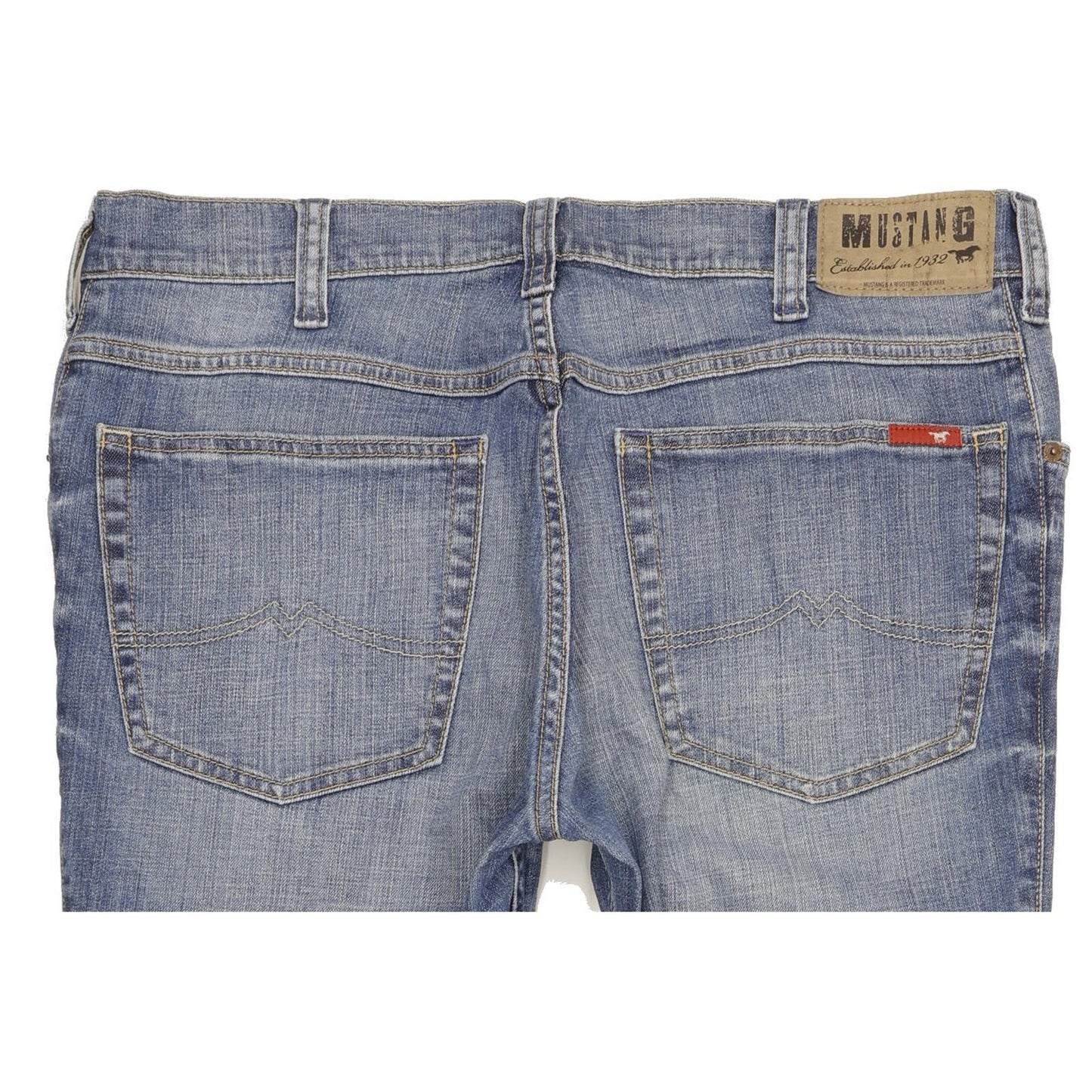 Mustang Tramper Men Blue Straight Regular Jeans W36 L31