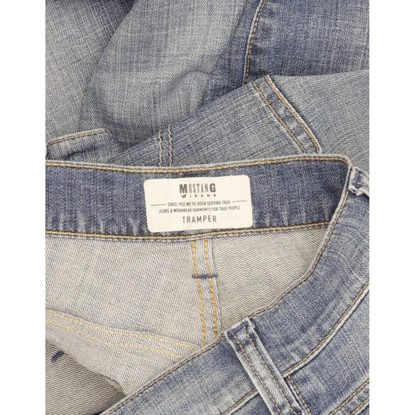 Mustang Tramper Men Blue Straight Regular Jeans W36 L31