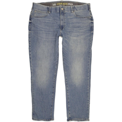 Lee Men Blue Tapered Regular Stretch Jeans W38 L30
