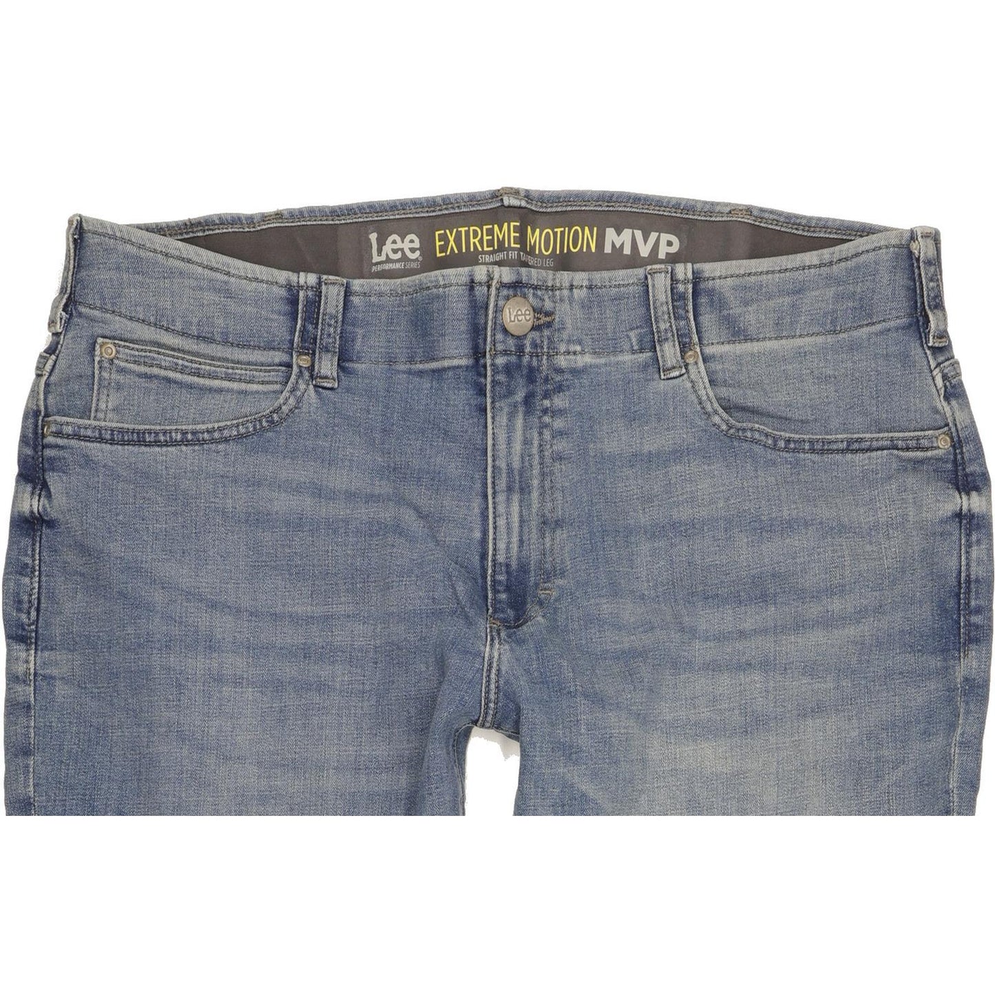 Lee Men Blue Tapered Regular Stretch Jeans W38 L30