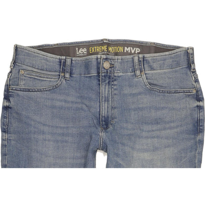 Lee Men Blue Tapered Regular Stretch Jeans W38 L30