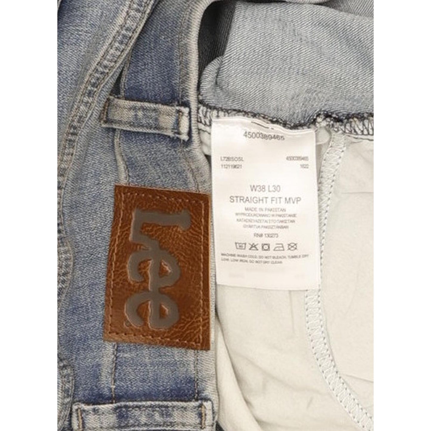 Lee Men Blue Tapered Regular Stretch Jeans W38 L30
