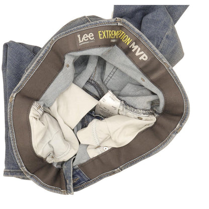 Lee Men Blue Tapered Regular Stretch Jeans W38 L30