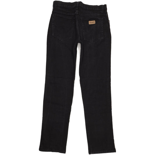 Wrangler Texas Men Black Straight Regular Stretch Jeans W32 L34