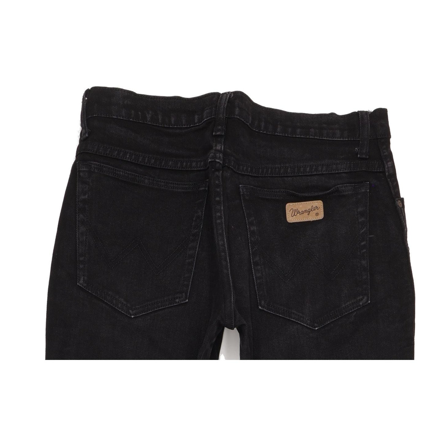 Wrangler Texas Men Black Straight Regular Stretch Jeans W32 L34