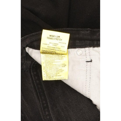 Wrangler Texas Men Black Straight Regular Stretch Jeans W32 L34