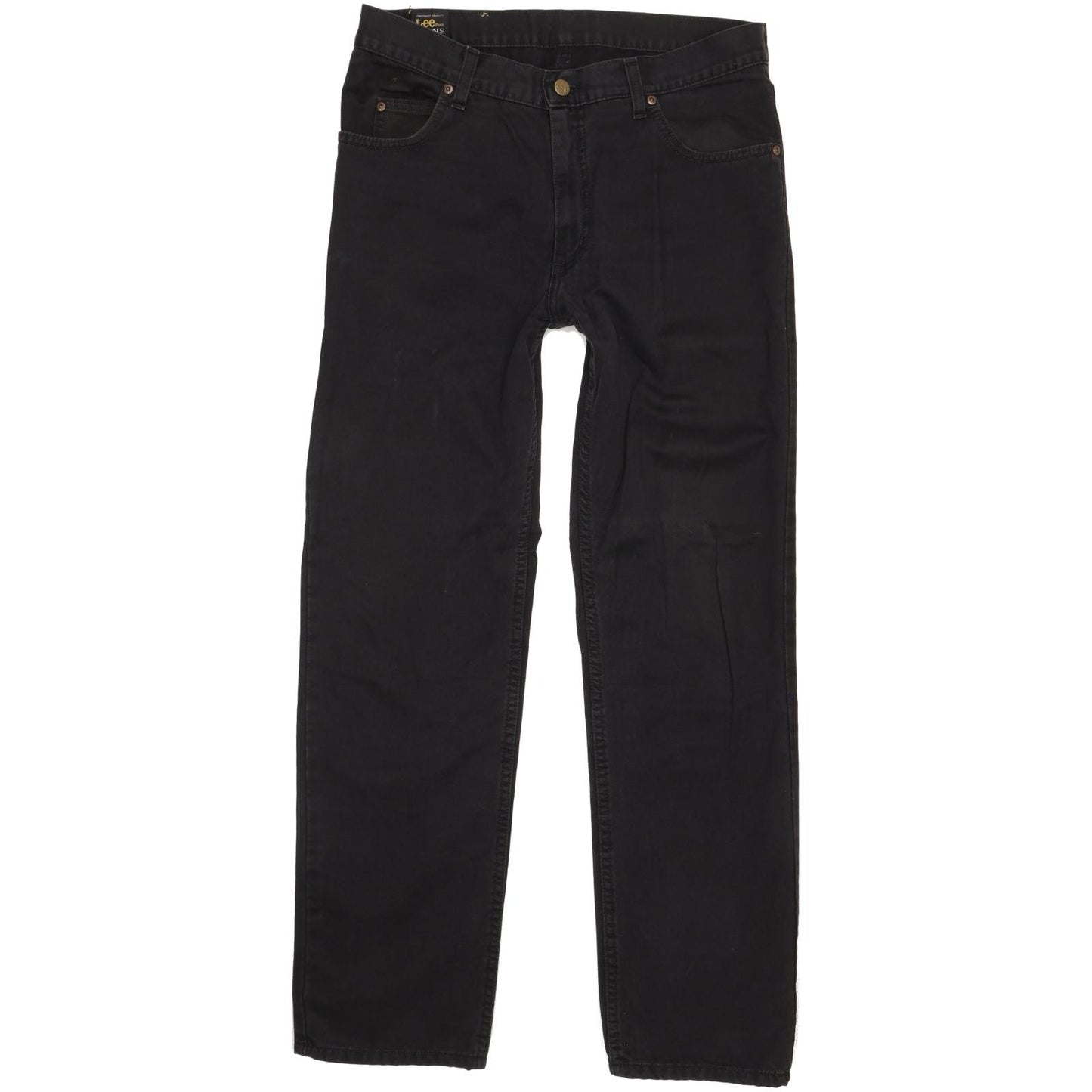 Lee Brooklyn Men Black Straight Regular Jeans W34 L32