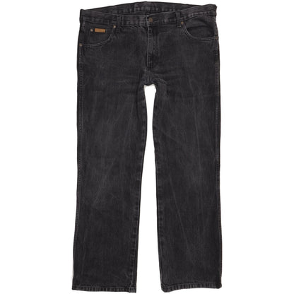 Wrangler Men Black Bootcut Regular Jeans W37 L31