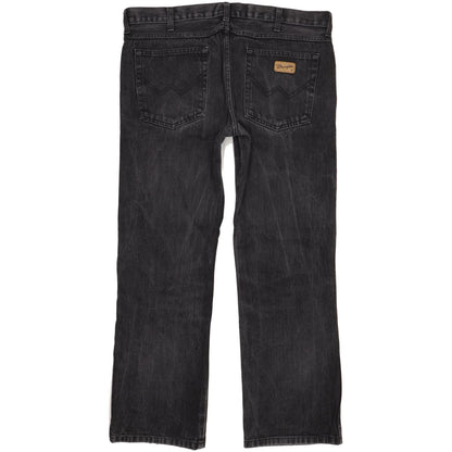 Wrangler Men Black Bootcut Regular Jeans W37 L31