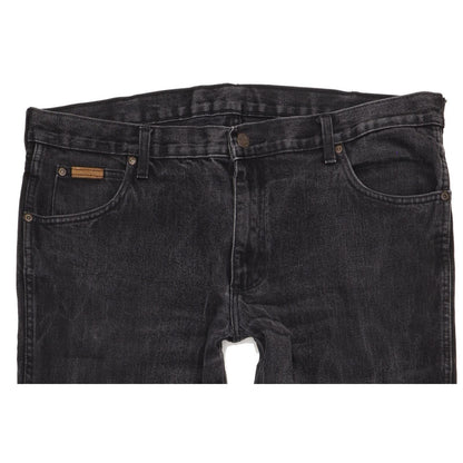 Wrangler Men Black Bootcut Regular Jeans W37 L31