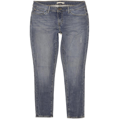 Levi's 711 Women Blue Skinny Slim Stretch Jeans W32 L30