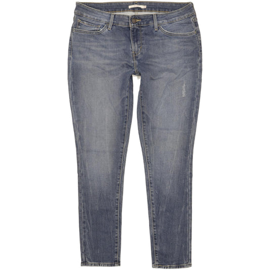 Levi's 711 Women Blue Skinny Slim Stretch Jeans W32 L30
