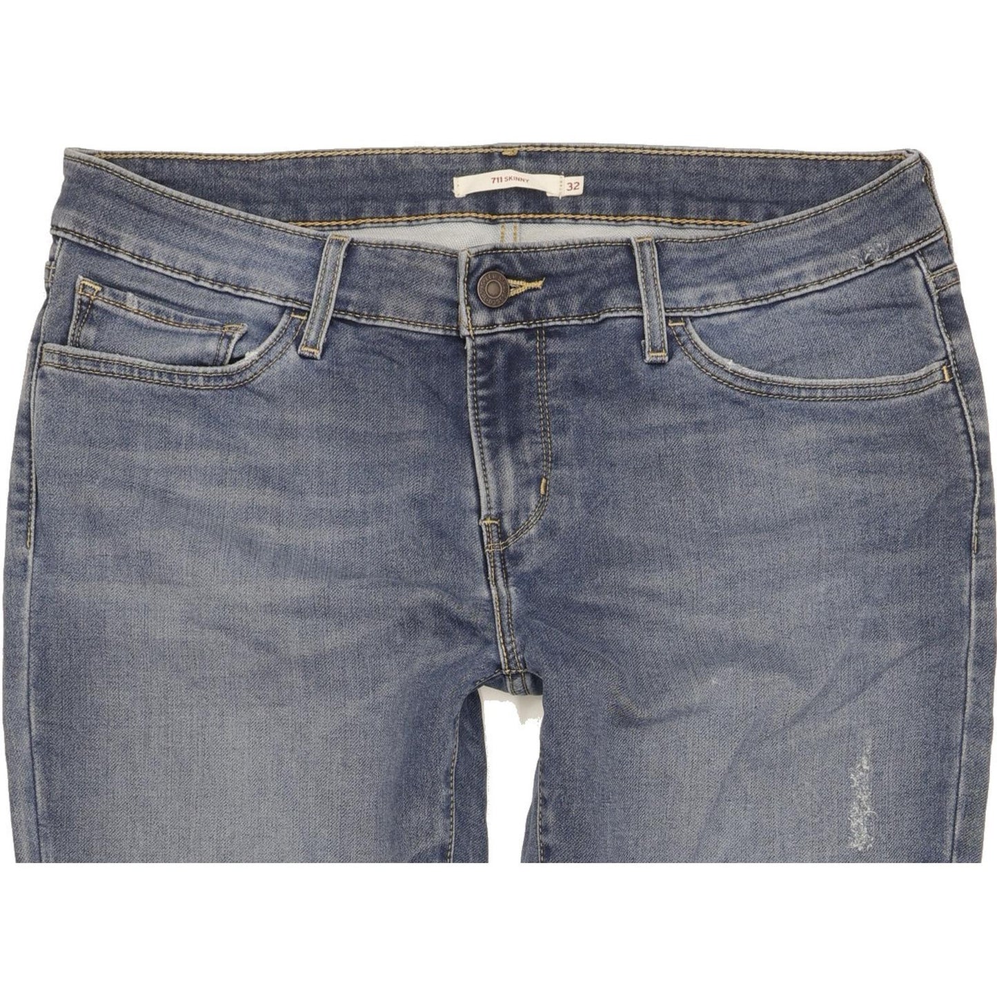 Levi's 711 Women Blue Skinny Slim Stretch Jeans W32 L30