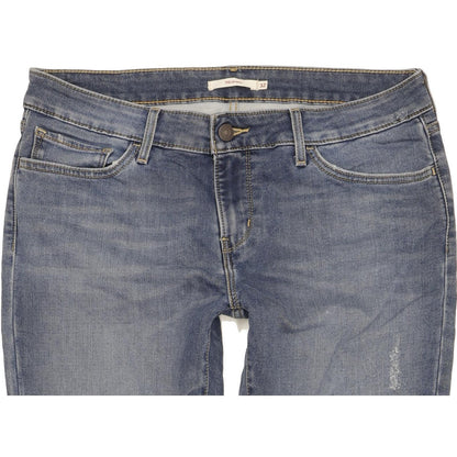 Levi's 711 Women Blue Skinny Slim Stretch Jeans W32 L30