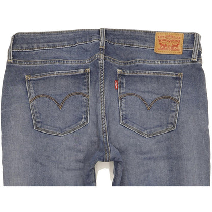 Levi's 711 Women Blue Skinny Slim Stretch Jeans W32 L30