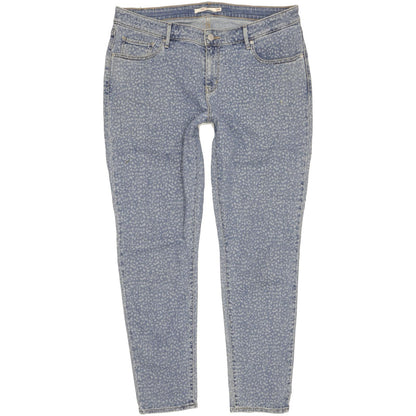 Levi's 711 Women Blue Skinny Slim Stretch Jeans W36 L31