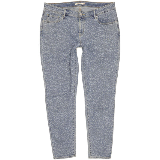 Levi's 711 Women Blue Skinny Slim Stretch Jeans W36 L31