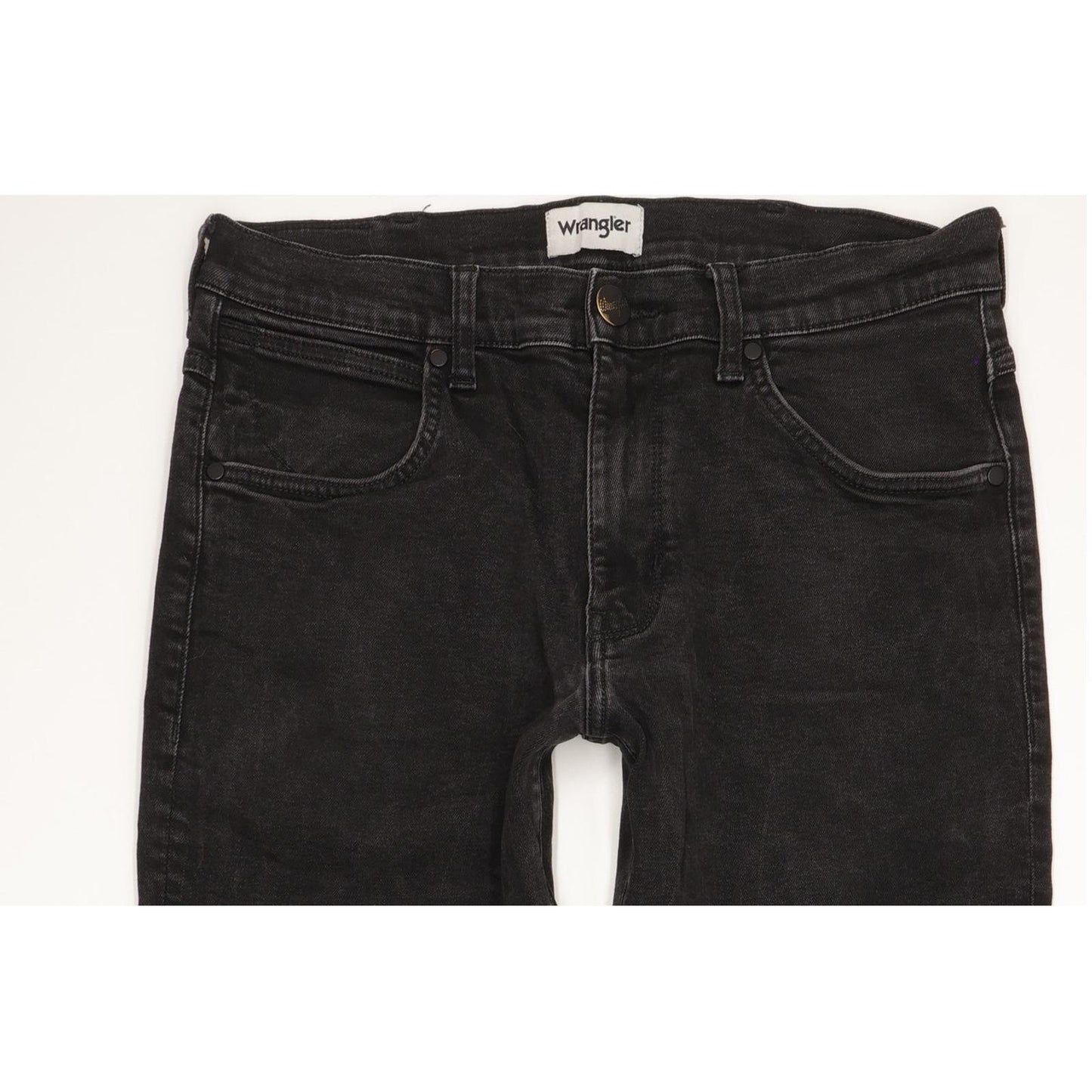 Wrangler Arizona Men Black Straight Regular Stretch Jeans W32 L30