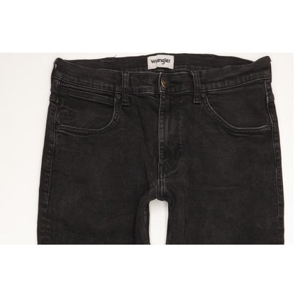 Wrangler Arizona Men Black Straight Regular Stretch Jeans W32 L30