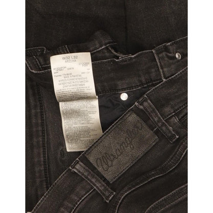Wrangler Arizona Men Black Straight Regular Stretch Jeans W32 L30