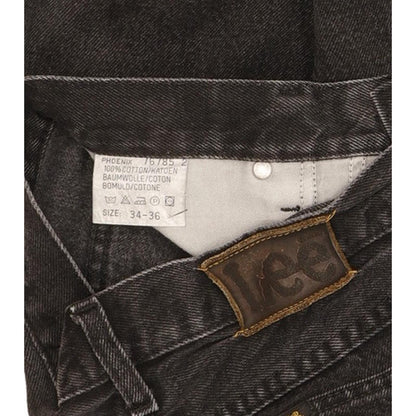 Lee Phoenix Men Black Straight Regular Jeans W33 L35