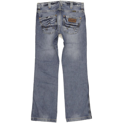 Wrangler Dayton Men Blue Bootcut Slim Jeans W30 L32