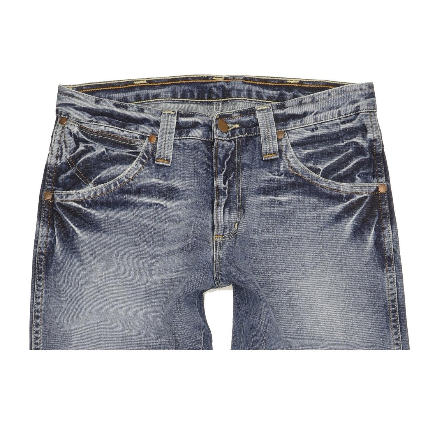 Wrangler Dayton Men Blue Bootcut Slim Jeans W30 L32
