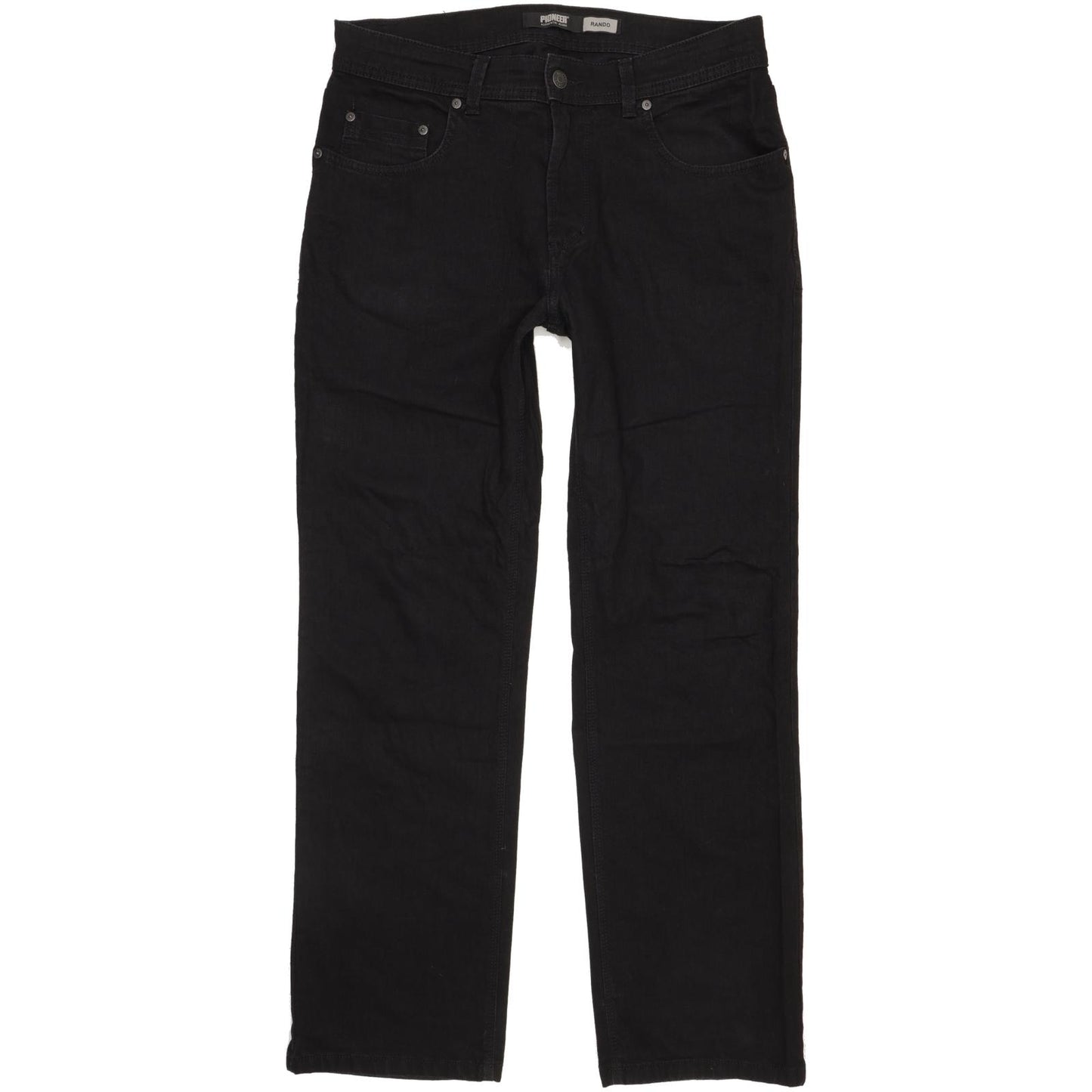 Pioneer Rando Men Black Straight Regular Stretch Jeans W33 L30