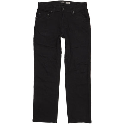 Pioneer Rando Men Black Straight Regular Stretch Jeans W33 L30