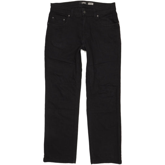Pioneer Rando Men Black Straight Regular Stretch Jeans W33 L30