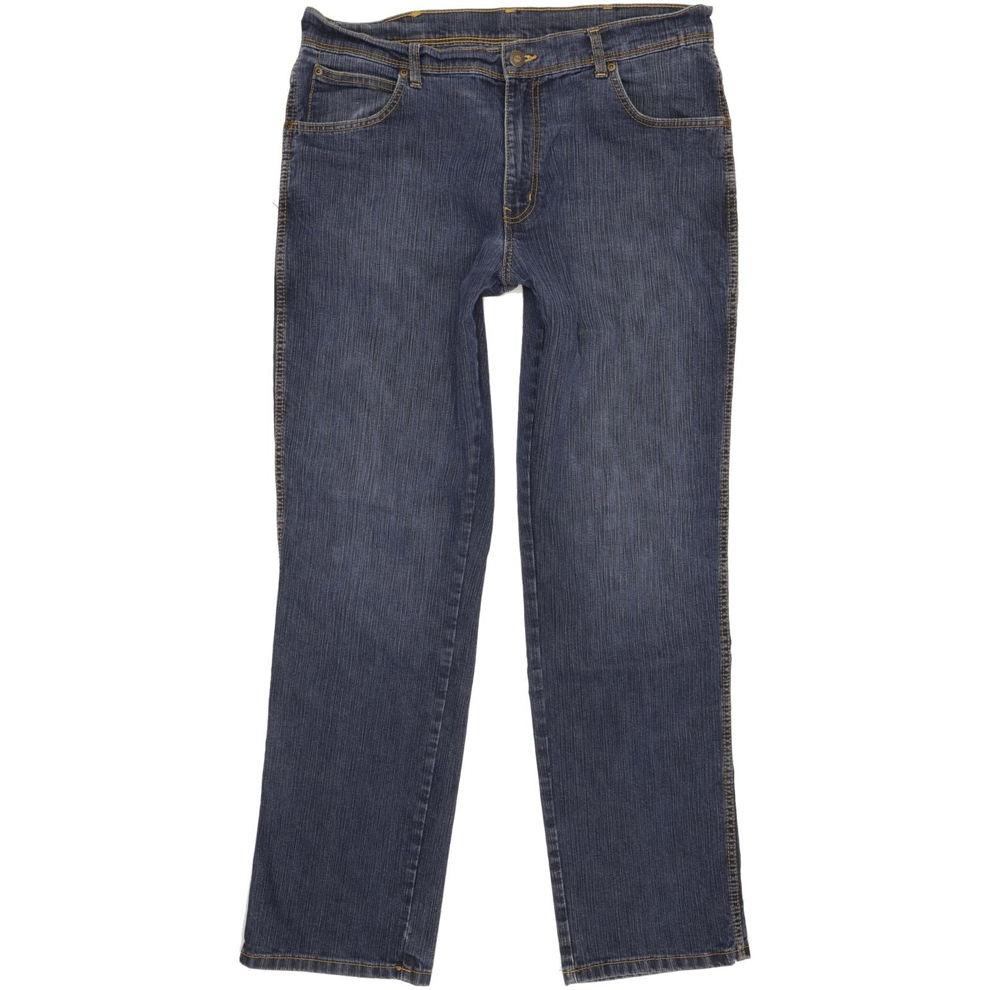 Wrangler Men Blue Straight Regular Stretch Jeans W36 L32