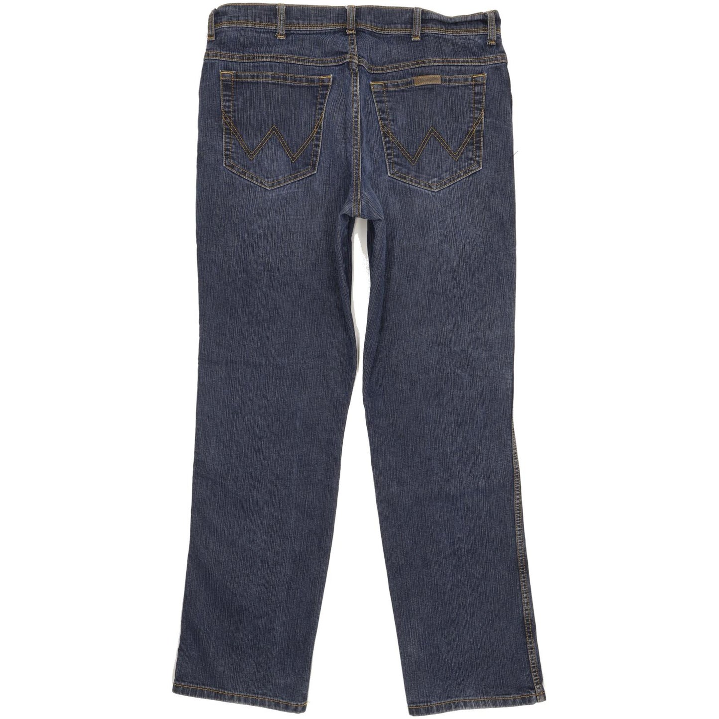 Wrangler Men Blue Straight Regular Stretch Jeans W36 L32