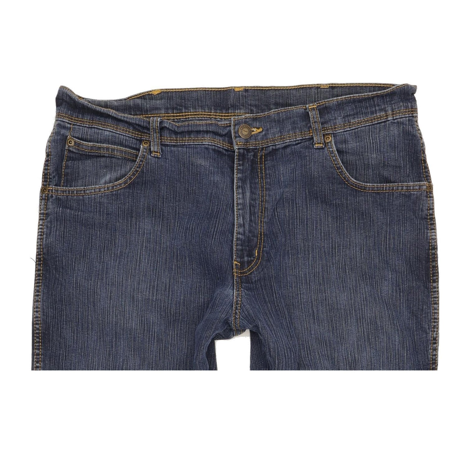 Wrangler Men Blue Straight Regular Stretch Jeans W36 L32