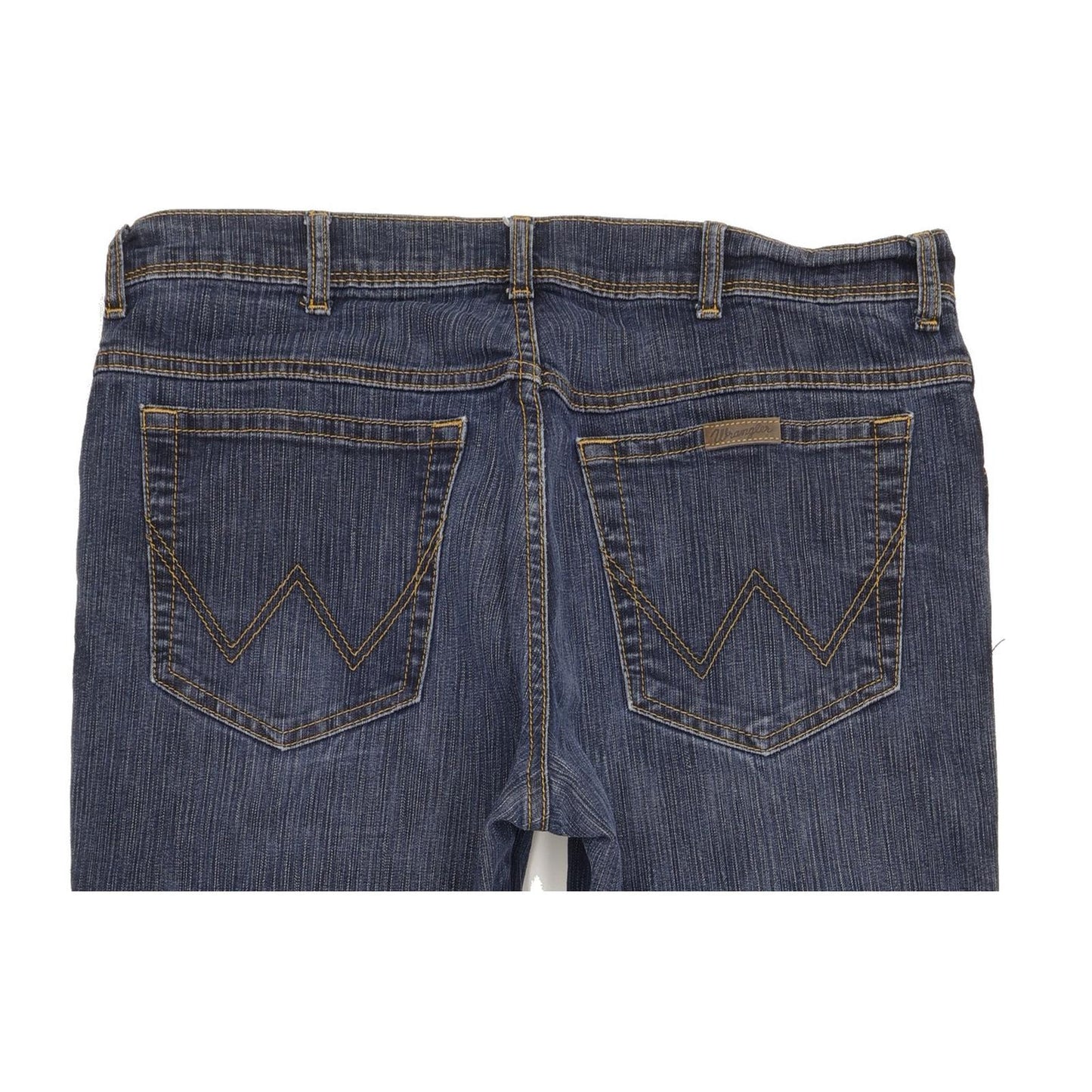 Wrangler Men Blue Straight Regular Stretch Jeans W36 L32