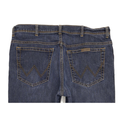 Wrangler Men Blue Straight Regular Stretch Jeans W36 L32